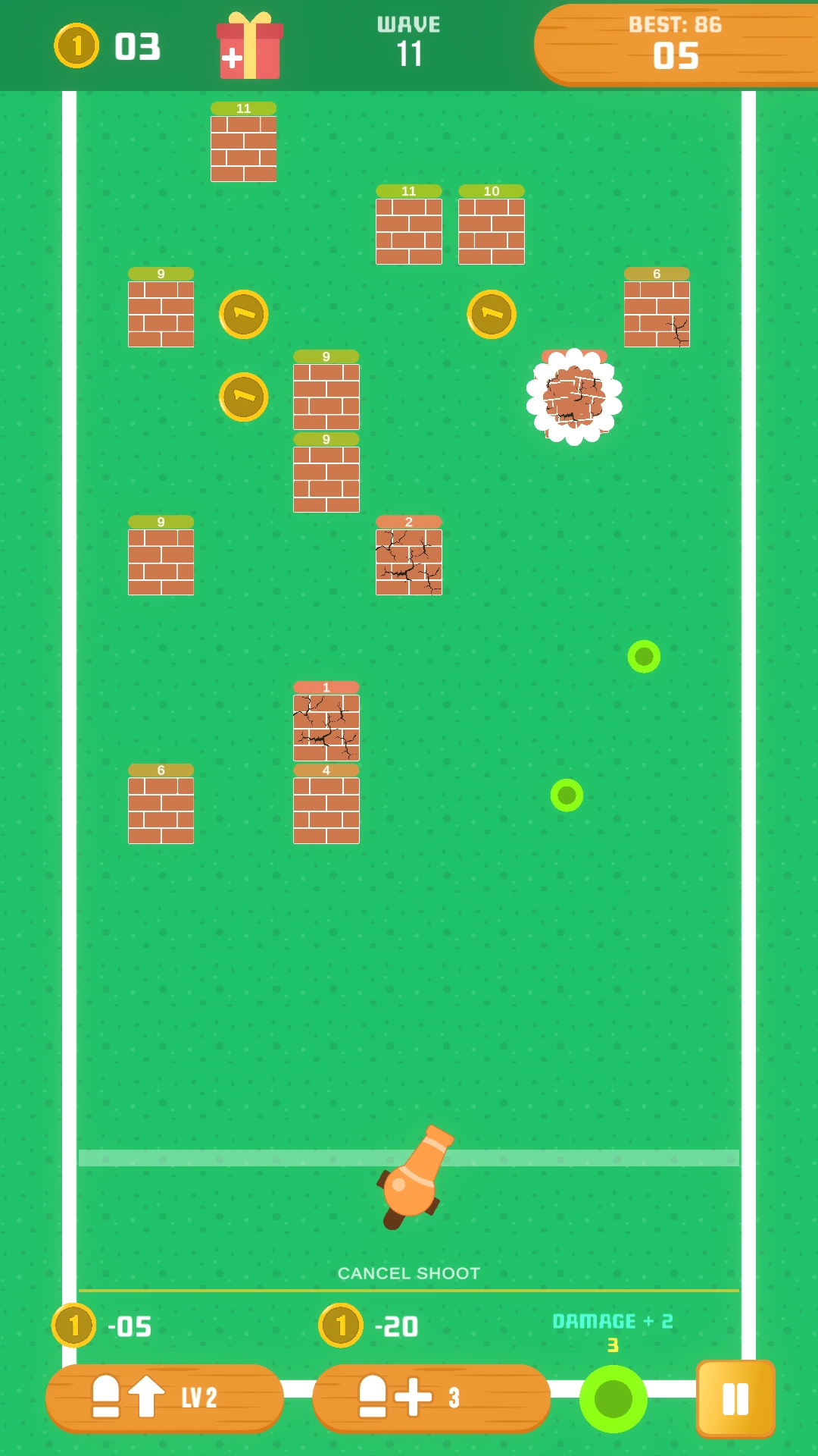 Break Walls: Skillful Brick-Breaking Game