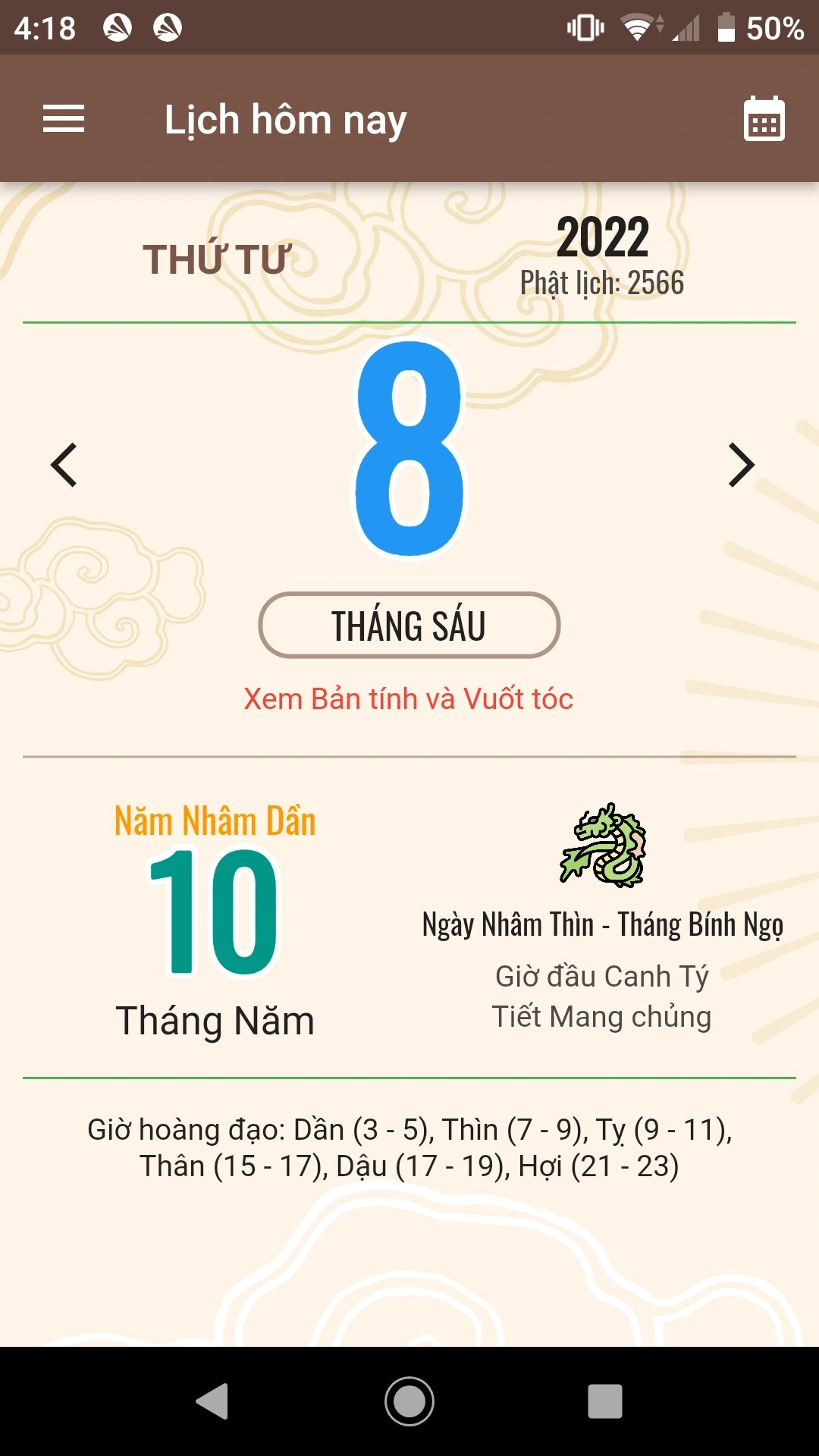 Lịch Âm Dương - Ứng dụng lịch âm và xem bói vui