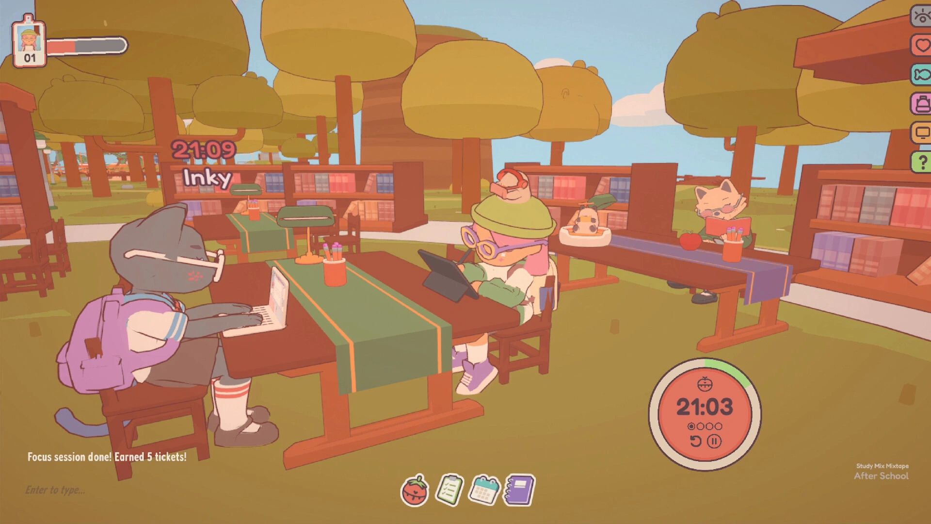 You and your friends can sit together at a virtual desk (Image source: Steam)