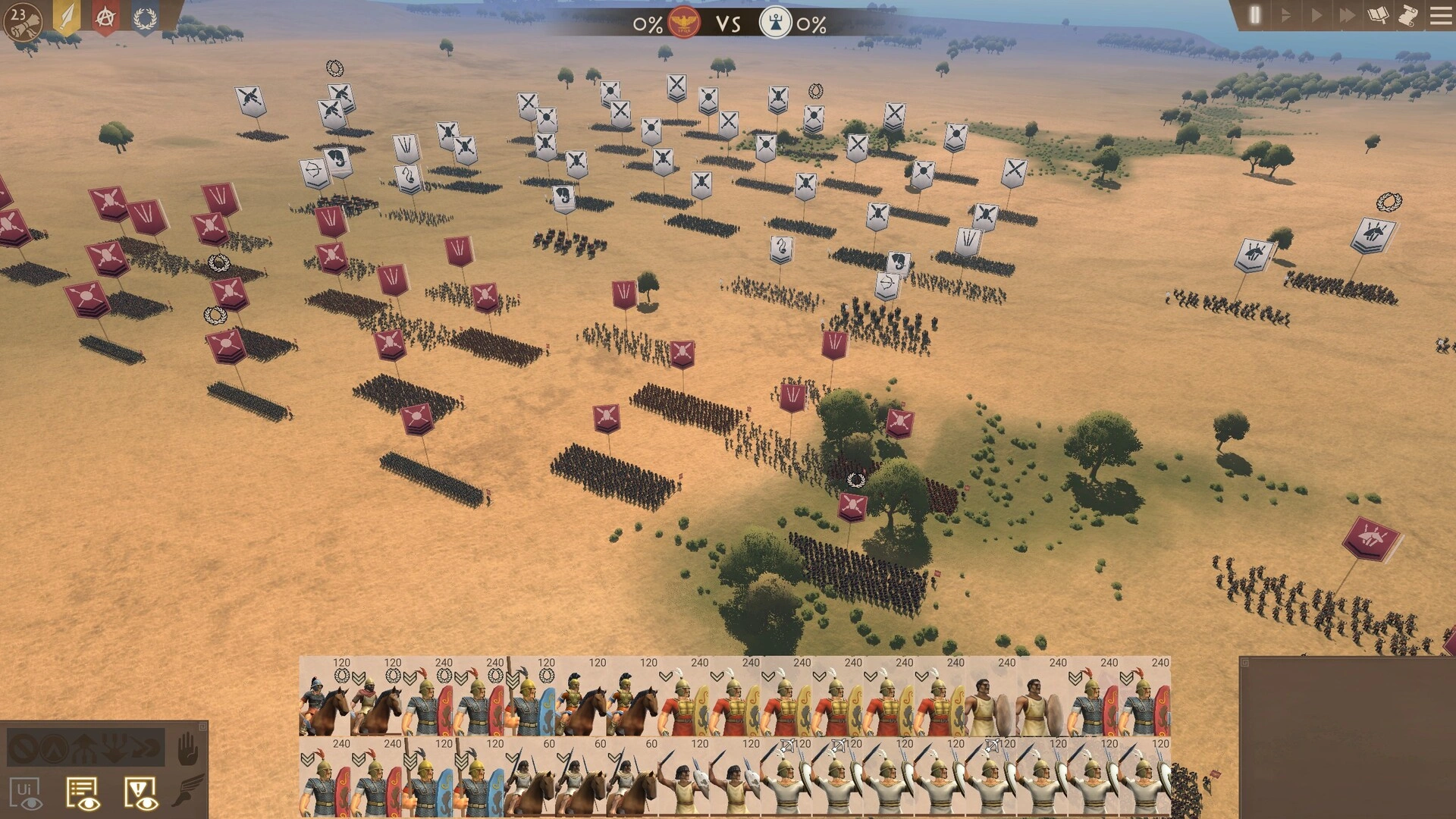 Strategos allows players to manage and command more than 120 factions (Image source: Steam)