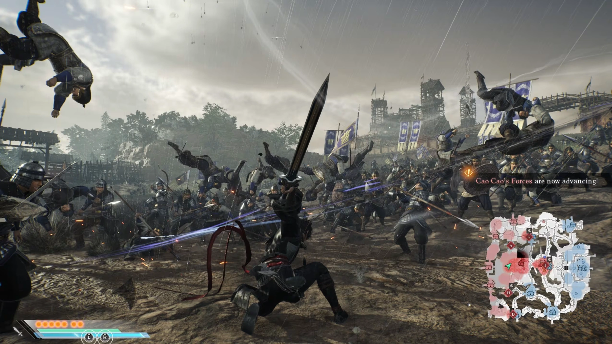 Battle scene in Dynasty Warriors: Origins (Image source: Nintendo)