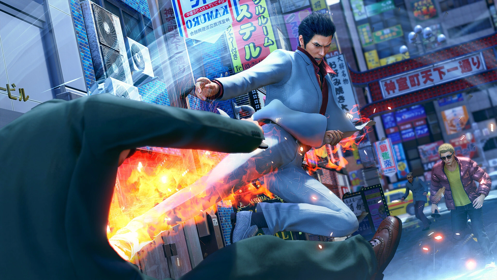 Signature street fights in Yakuza Kiwami 3 & Dark Ties (Image source: Steam)