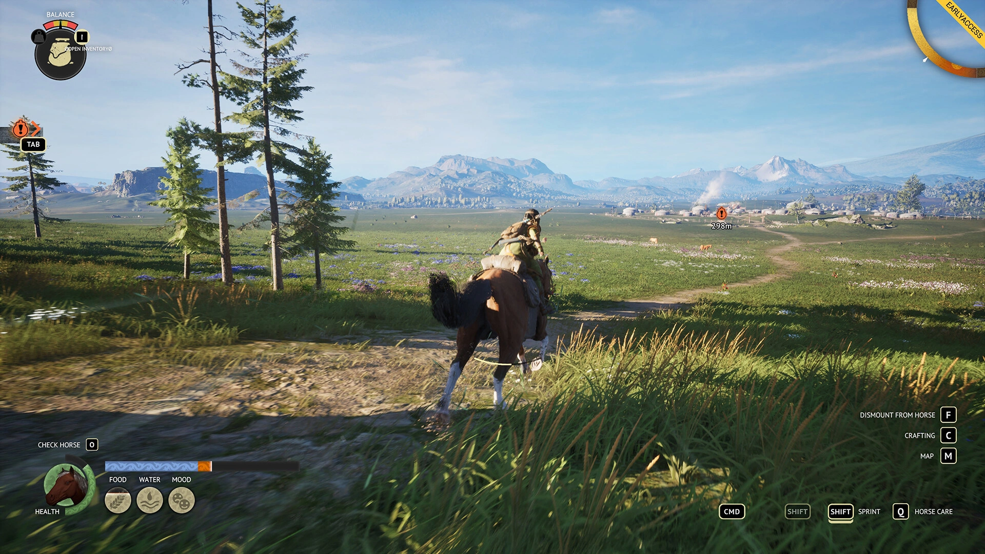 Explore vast grasslands in the game. (Image source: Steam)