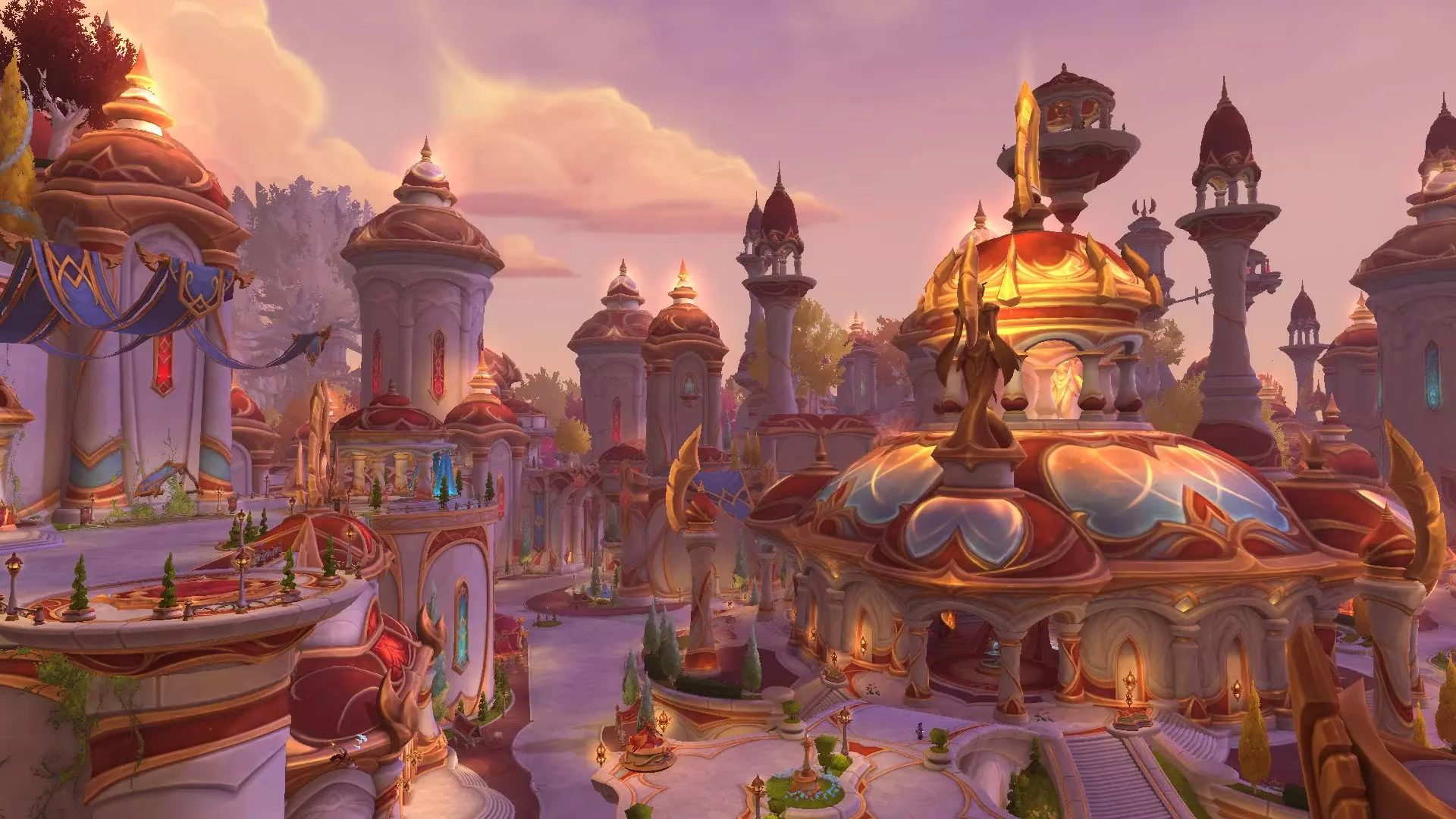 Silvermoon City – the capital of the Blood Elves. (Image source: Blizzard)