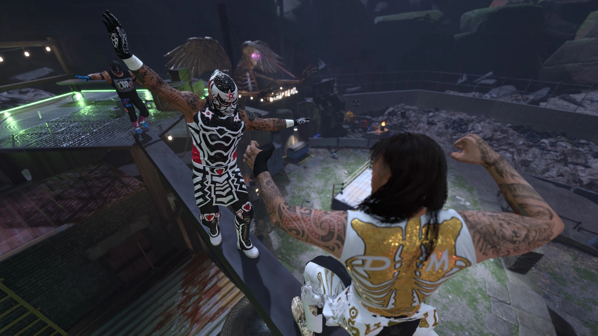 Scrapyard Brawl match in WWE 2K26 (Image source: Steam)