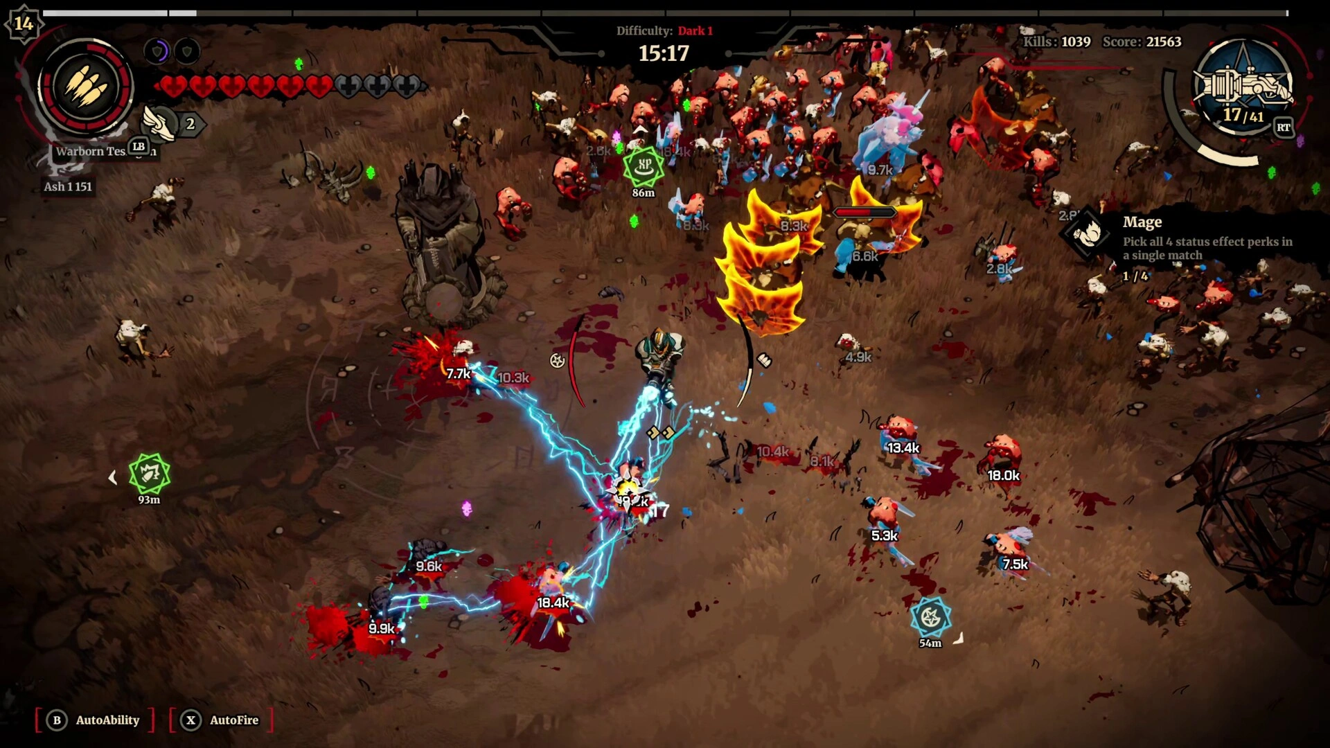 Endless waves of monsters in Grind Survivors (Image source: Steam)