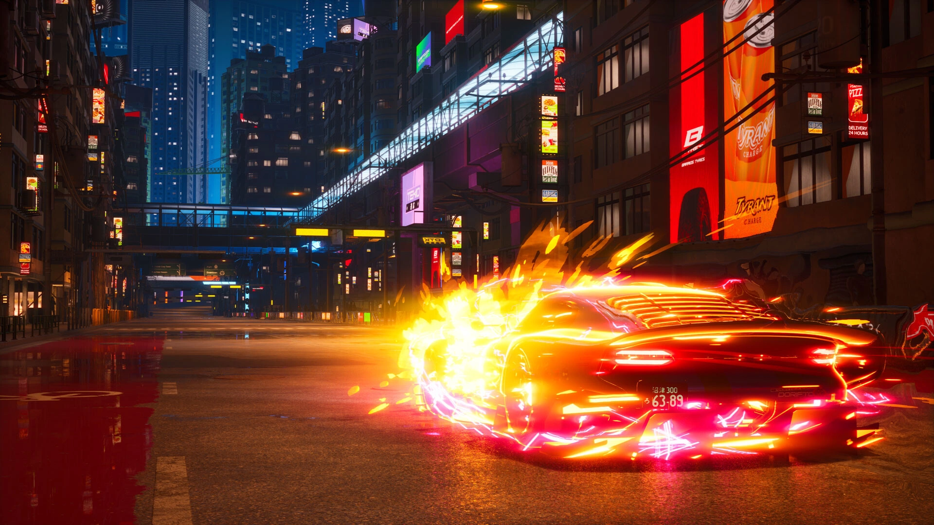 Futuristic visuals highlighted by vibrant neon lighting (Image source: Steam)