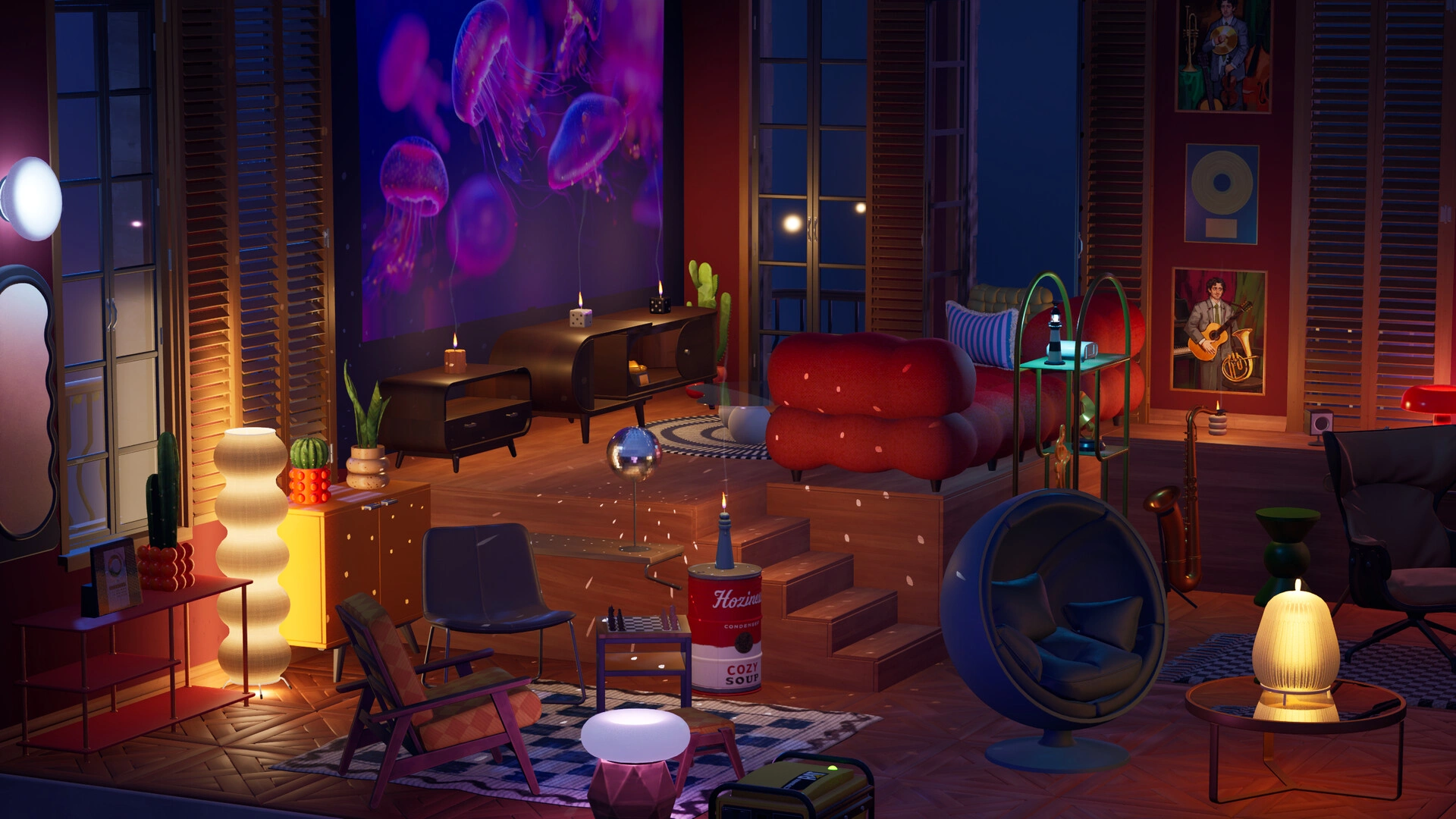 Freely arrange furniture in your own style. (Image source: Steam)