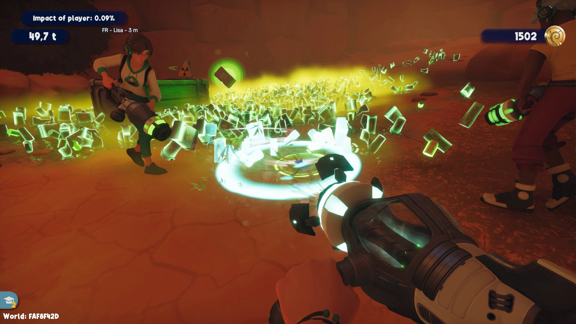 Clean up the environment with friends in Clean Up Earth (Image source: Steam)