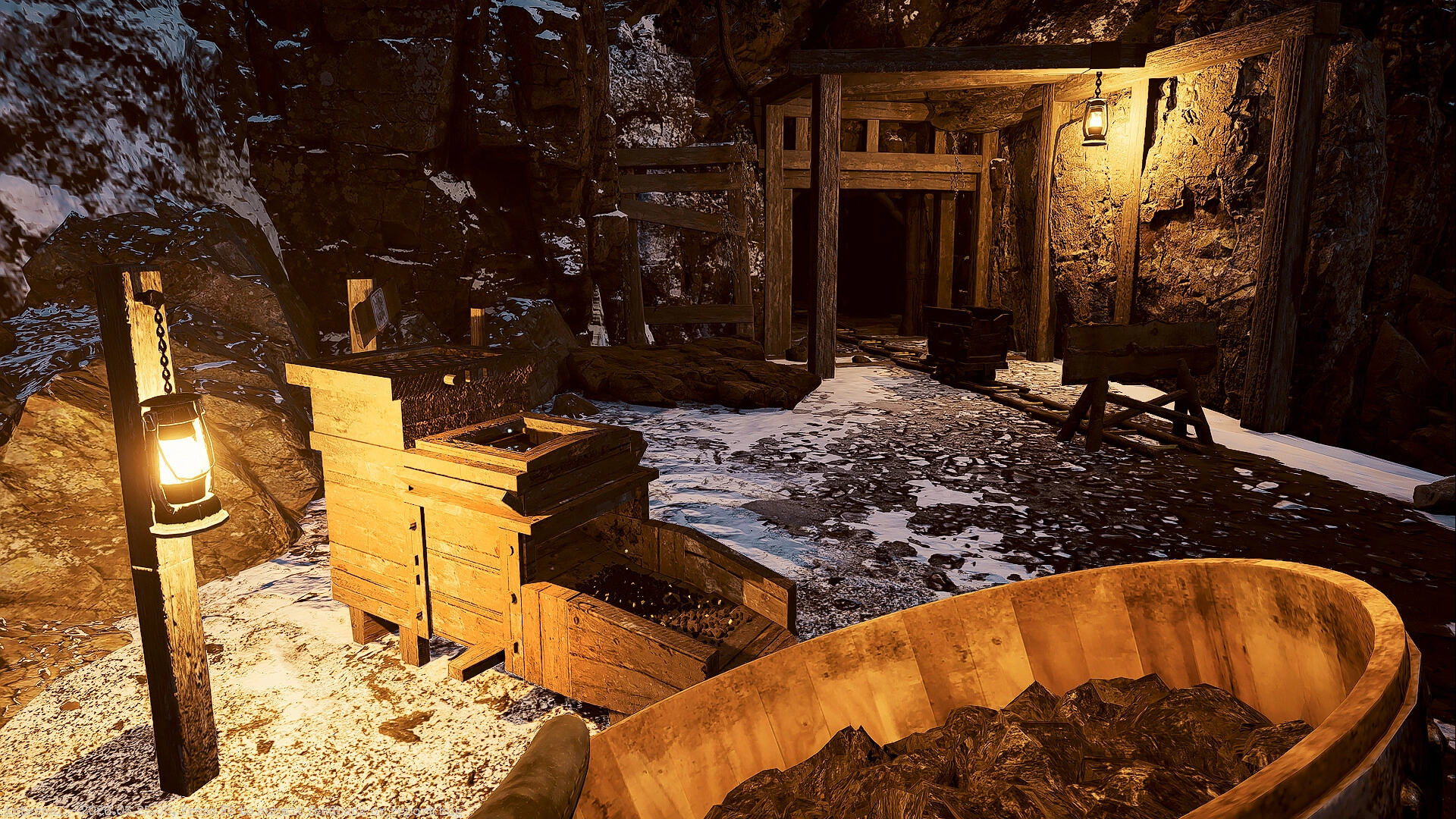 Realistic gold mining process in Alaska Gold Fever (Image source: Steam)