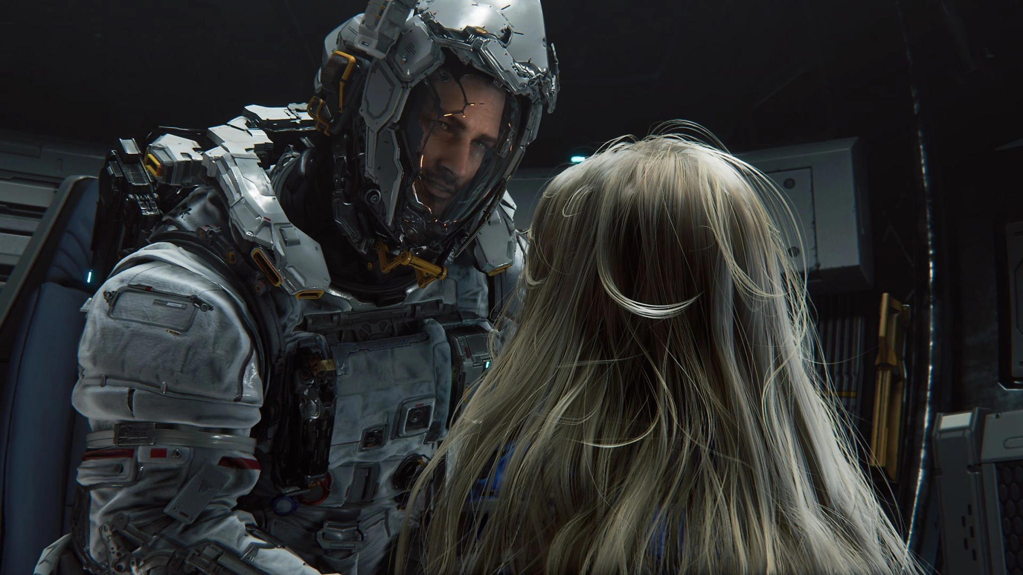 Hugh and the android girl Diana (image source: Steam)