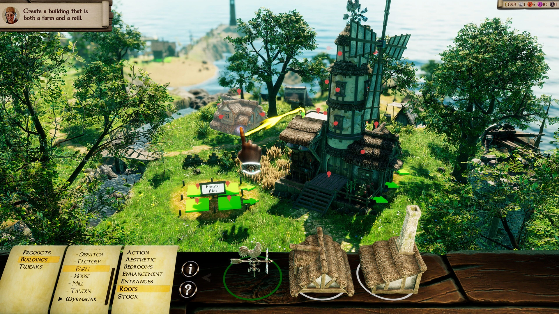 Building system in Masters of Albion (Image source: Steam)