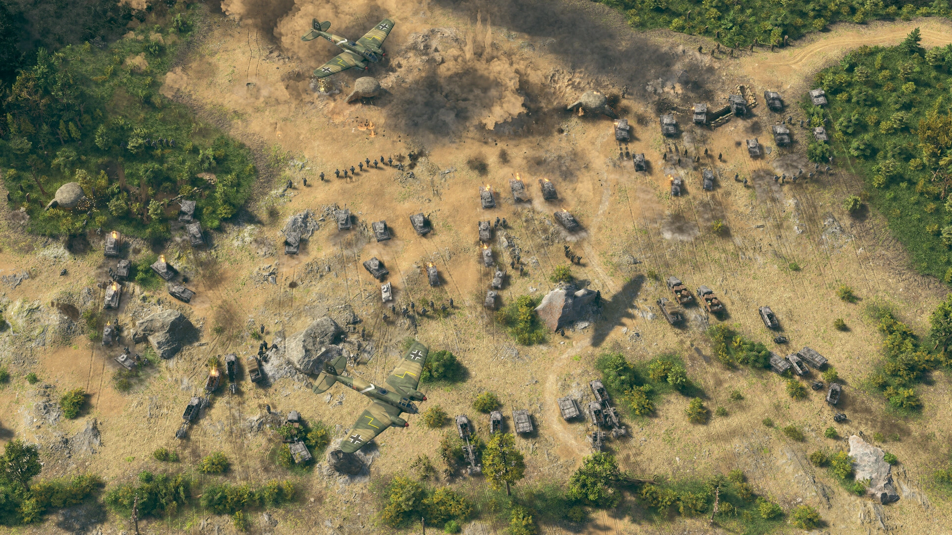 Campos de batalla a gran escala en Sudden Strike 5 (Fuente de la imagen: Steam)