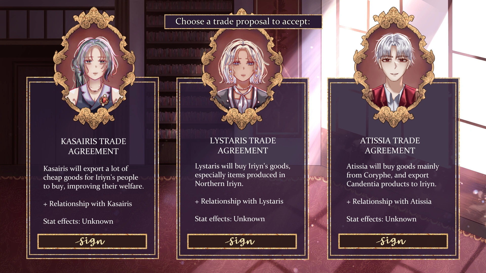 Every decision affects multiple different stats (Source: Steam)