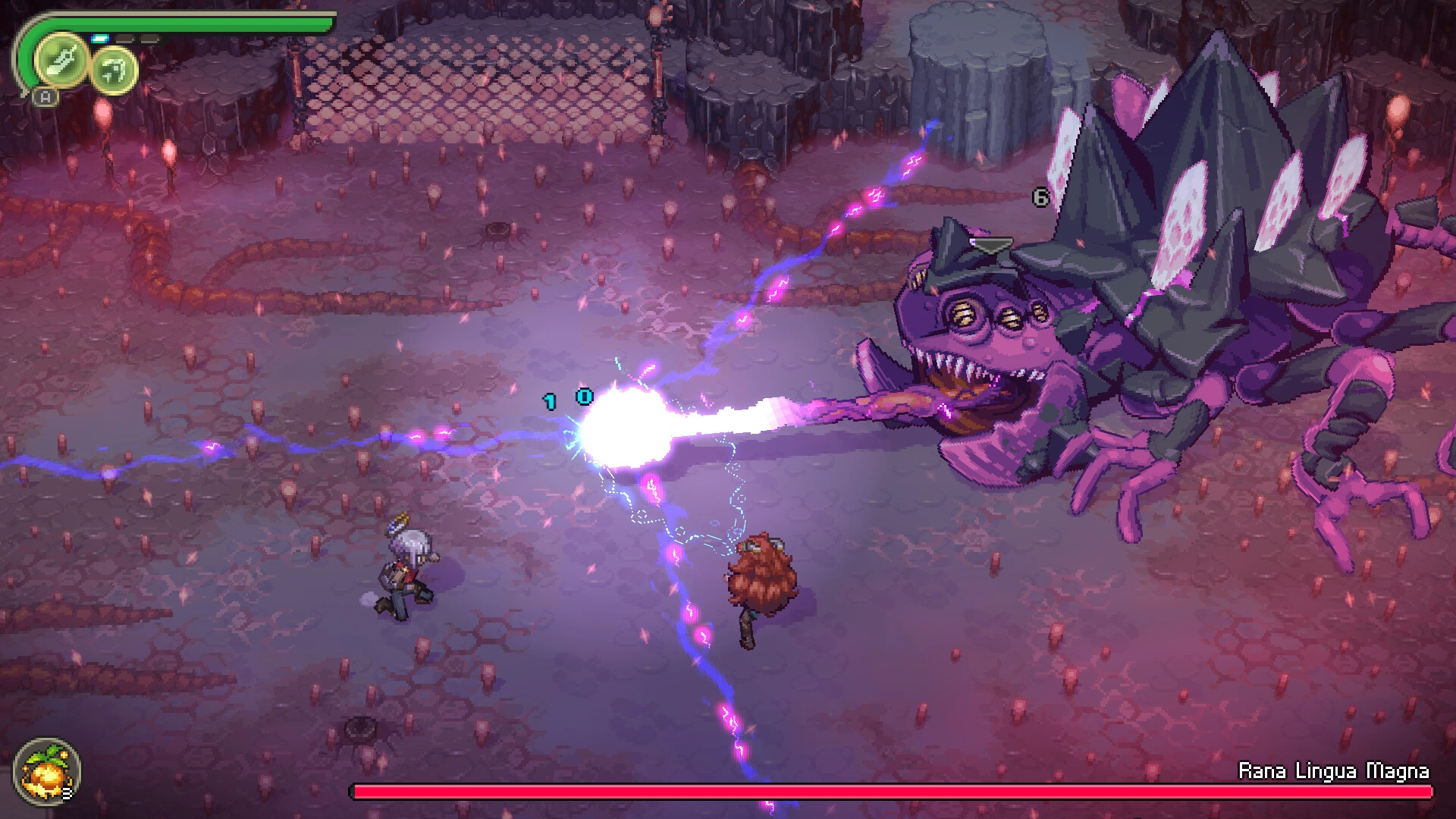 Combat scene in Alabaster Dawn (image source: Steam)