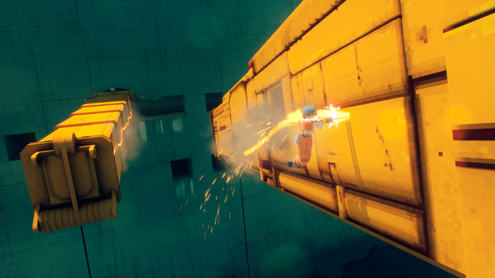Fighting massive machines (image source: Steam)