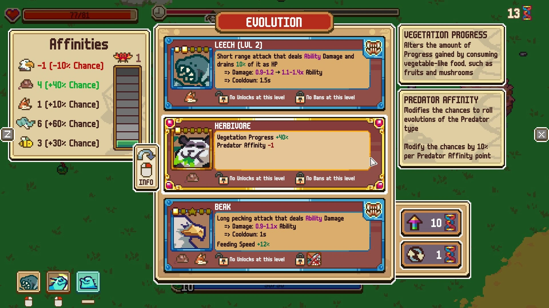 Choose your own evolution path (image source: Steam)