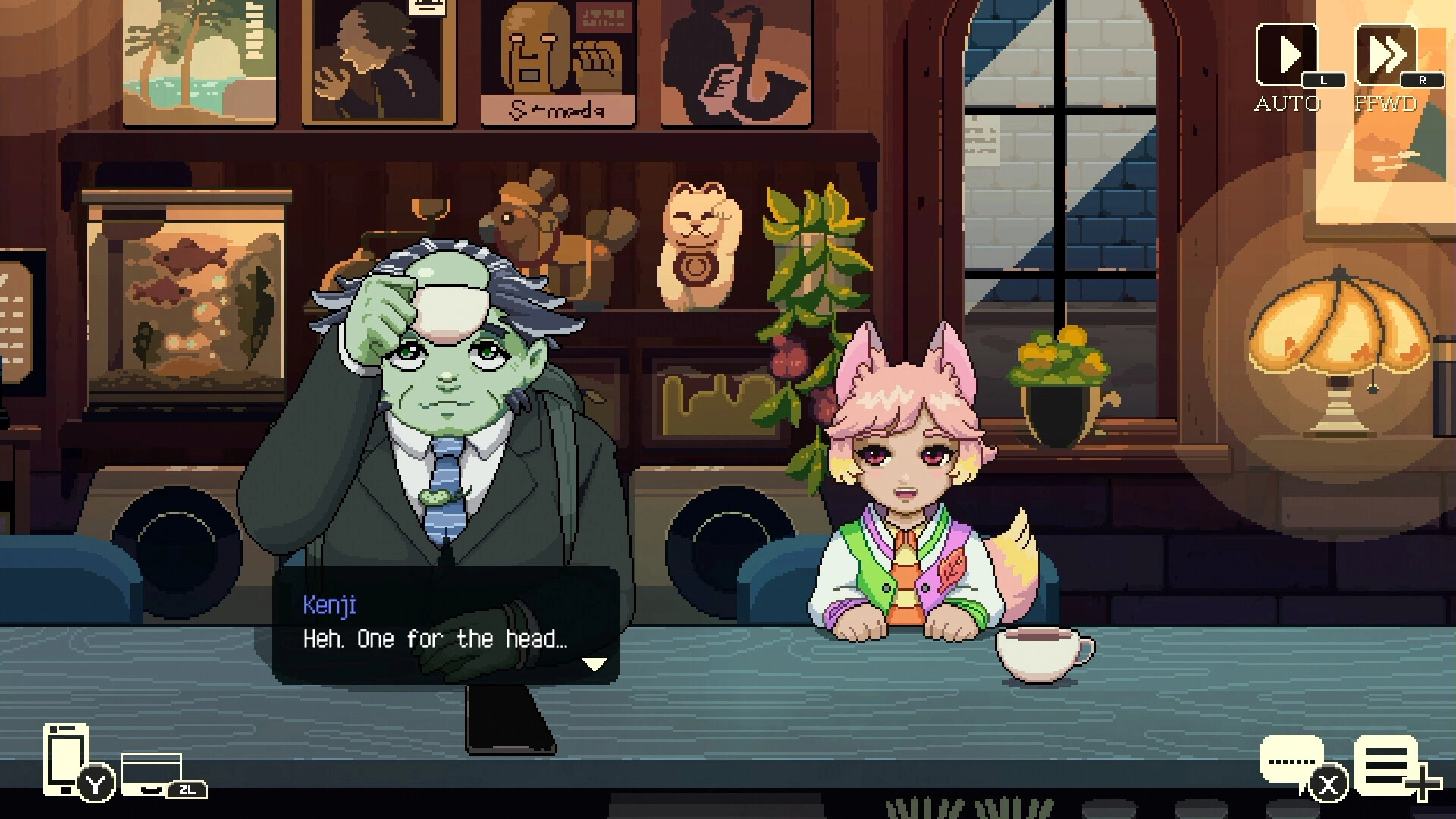 Unique customers ranging from humans to yōkai (Image source: Steam)