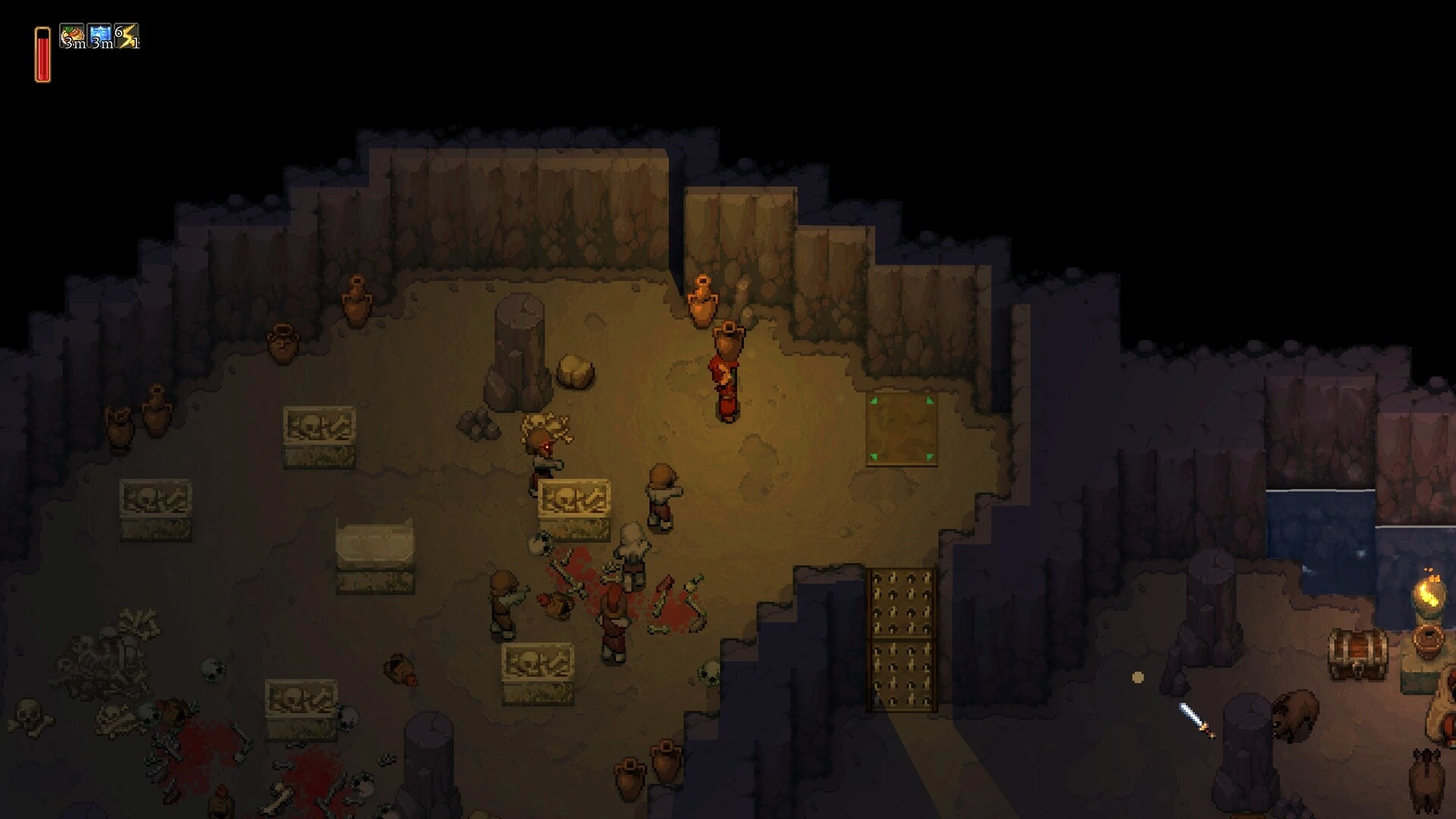 Exploring dungeons and fighting bosses (Image source: Steam)