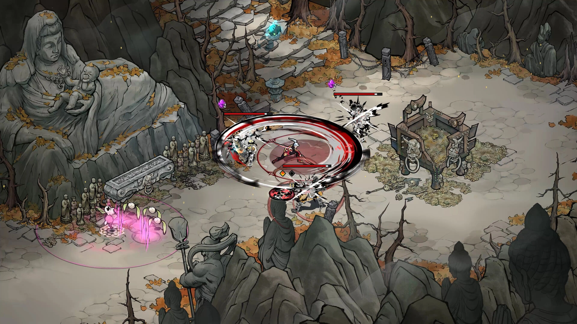 Fast-paced hack-and-slash gameplay (image source: Steam)