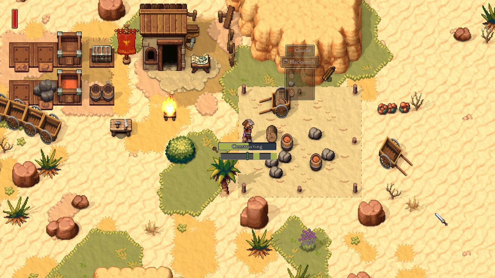 The game’s unique resource management system (Image source: Steam)