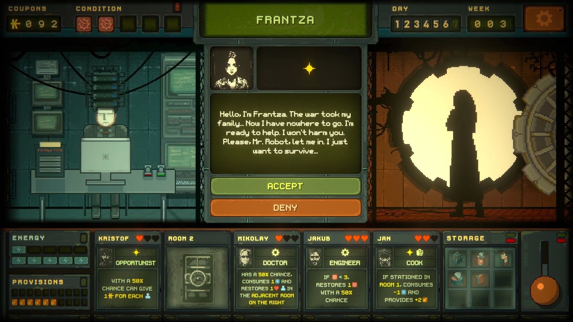 Decide who gets to enter (Image source: Steam)