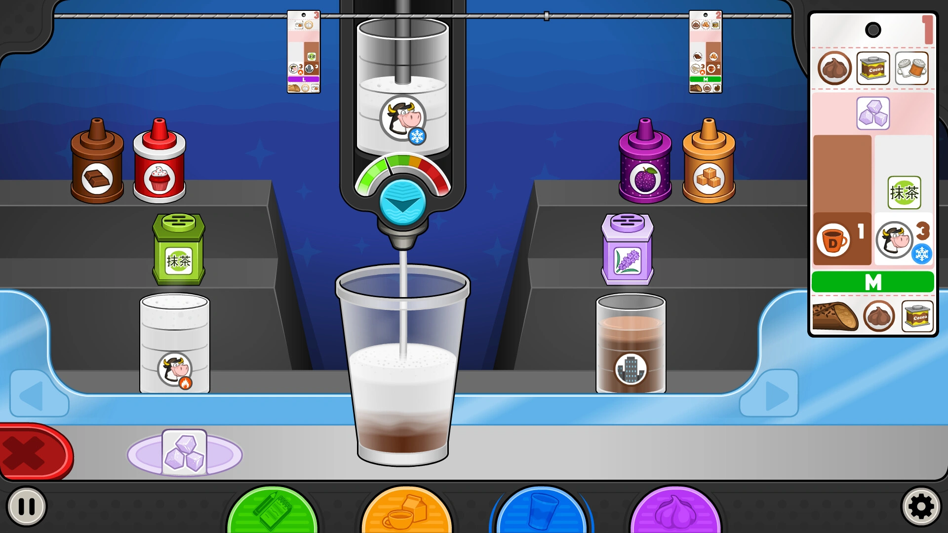 Simulated drink-making gameplay. (Image source: Steam)