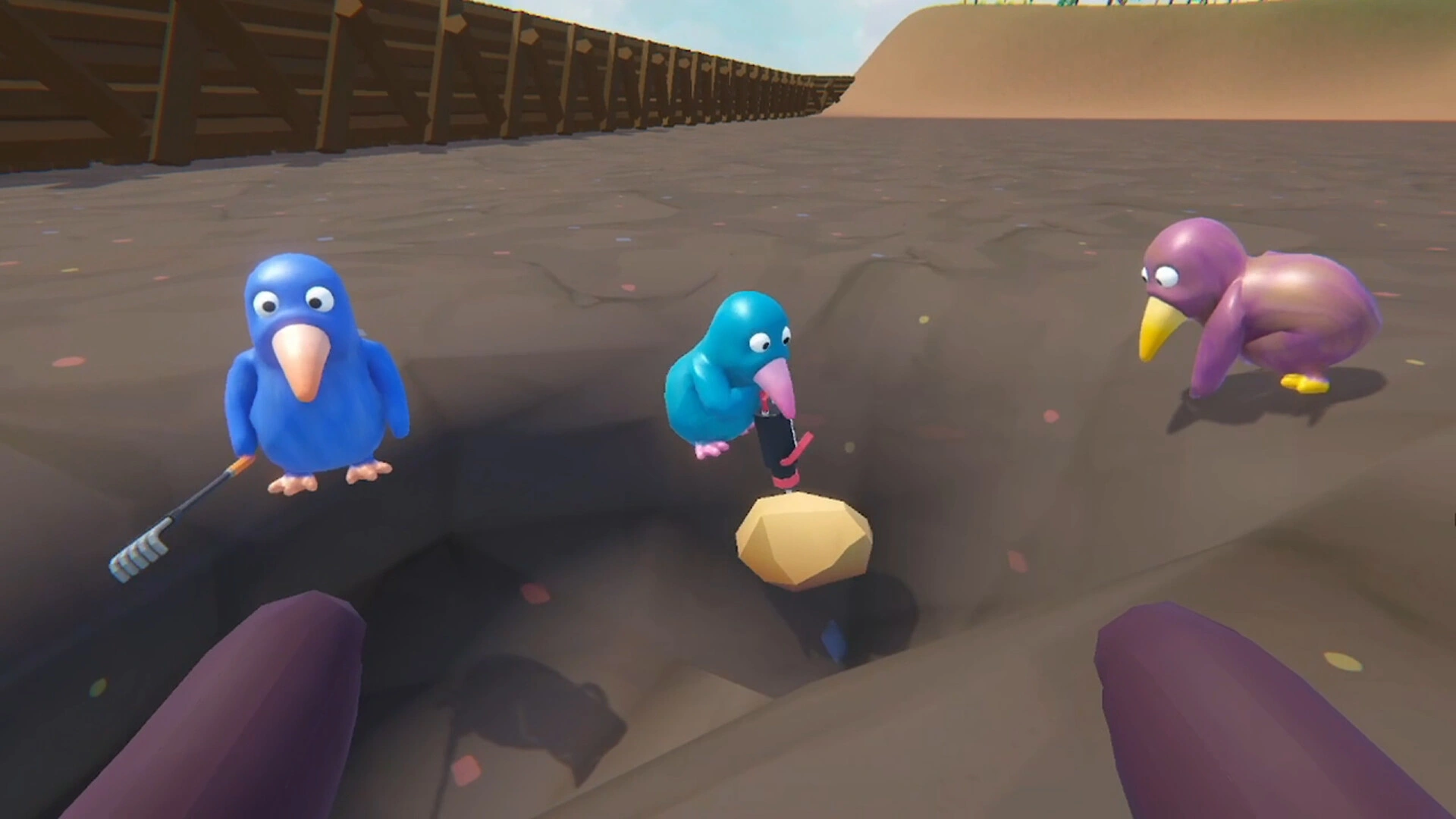 exploring and gathering resources in the mudflat (image source: Steam)