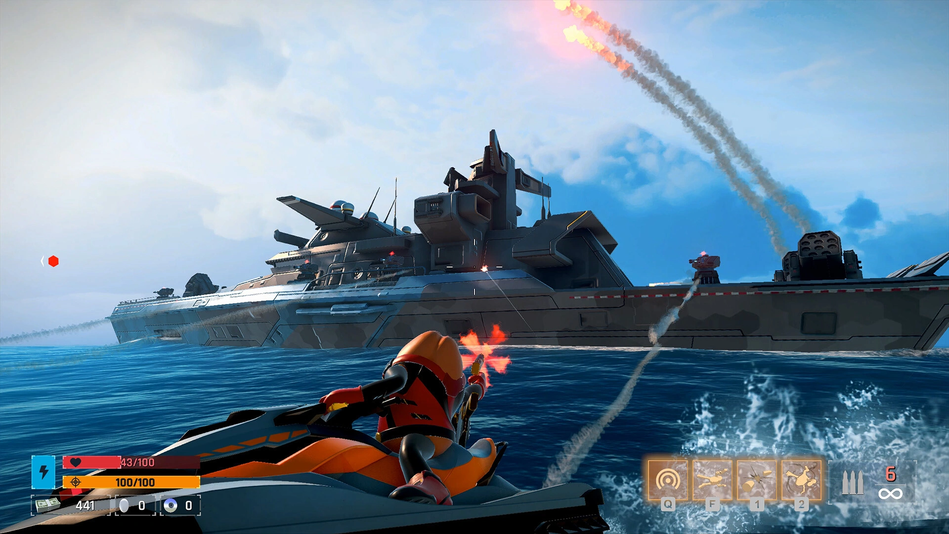 Intense naval battle. (image source: Steam)