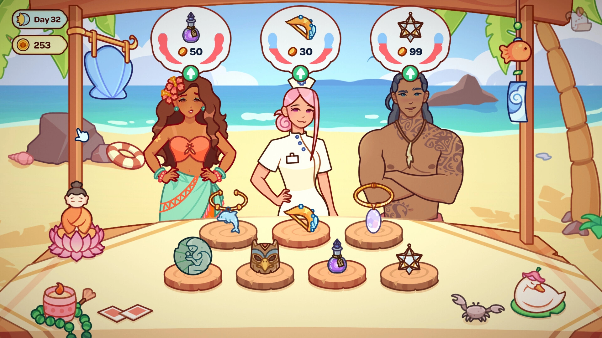 Managing a souvenir shop in Treasure Beach (Image source: Steam)