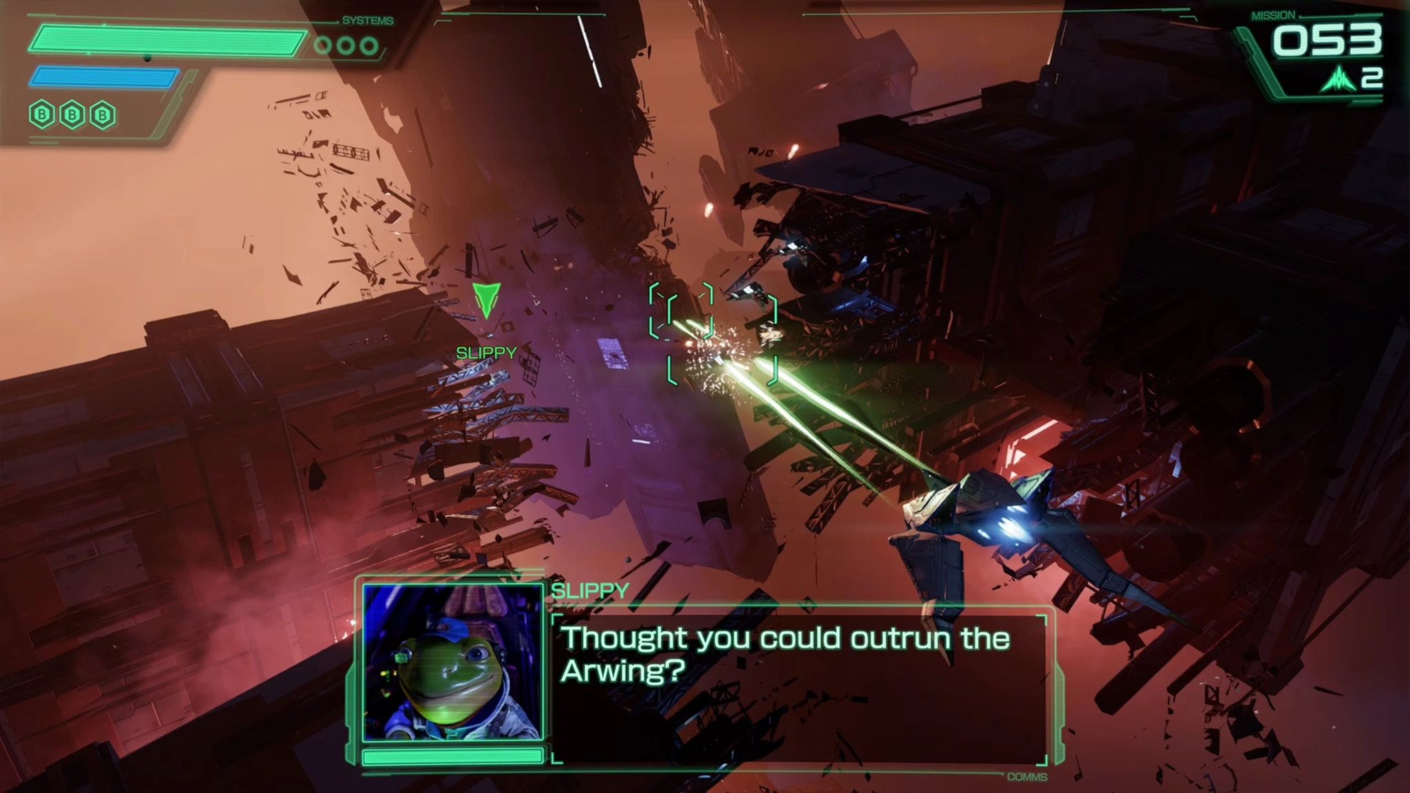 High-speed space combat (Image source: Nintendo)