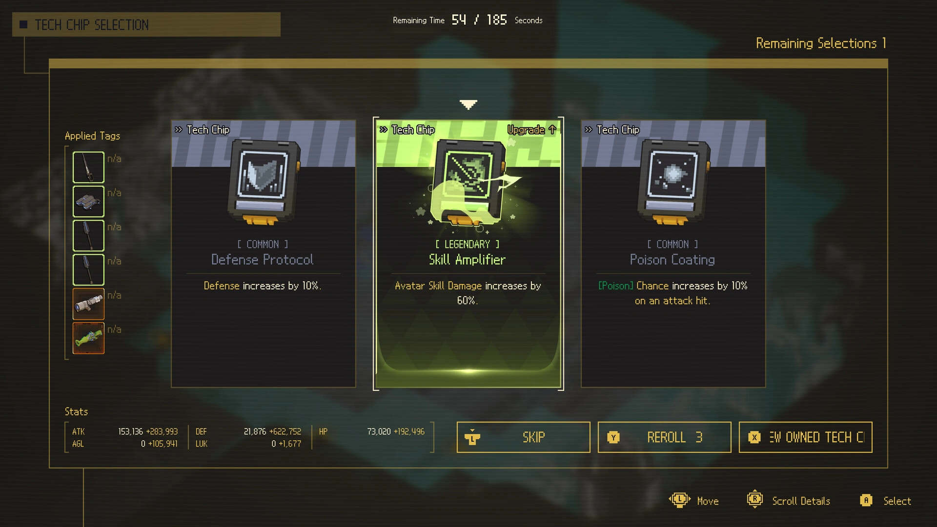 Support chips and unique abilities (Image source: Steam)