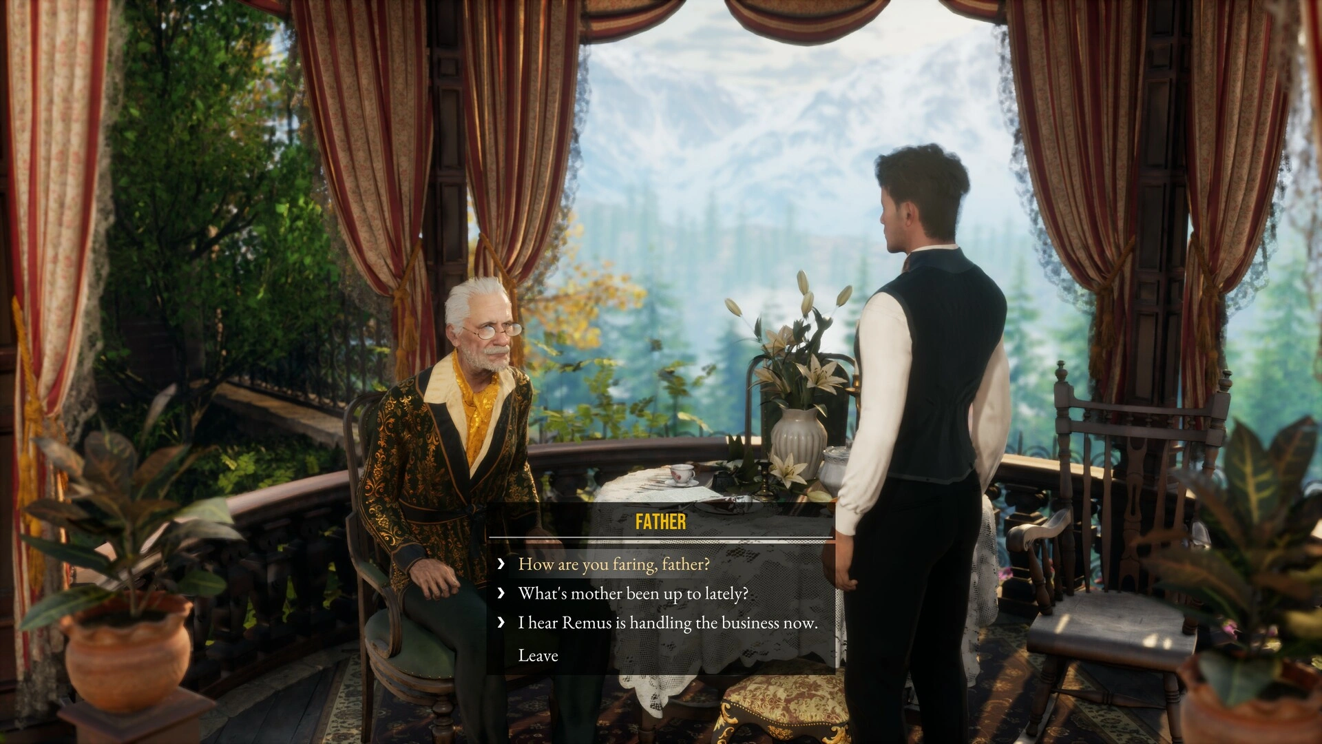 Dialogue-driven gameplay in The Crimson Maid (Image source: Steam)