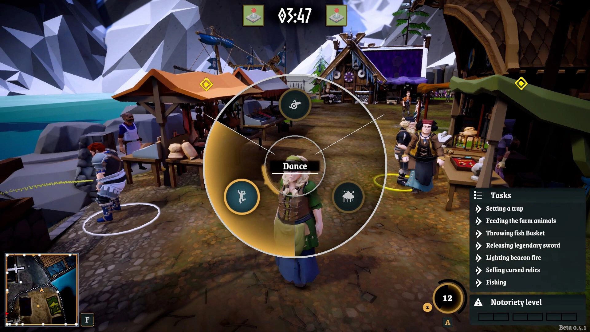Mimicking the behavior of NPC villagers (Image source: Steam)