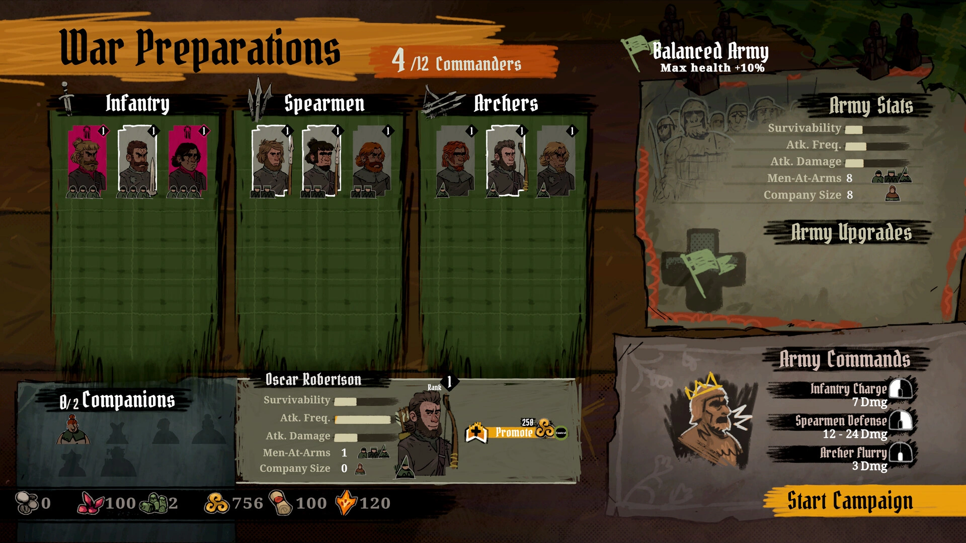 Manage and strengthen your battalion. (Image source: Steam)