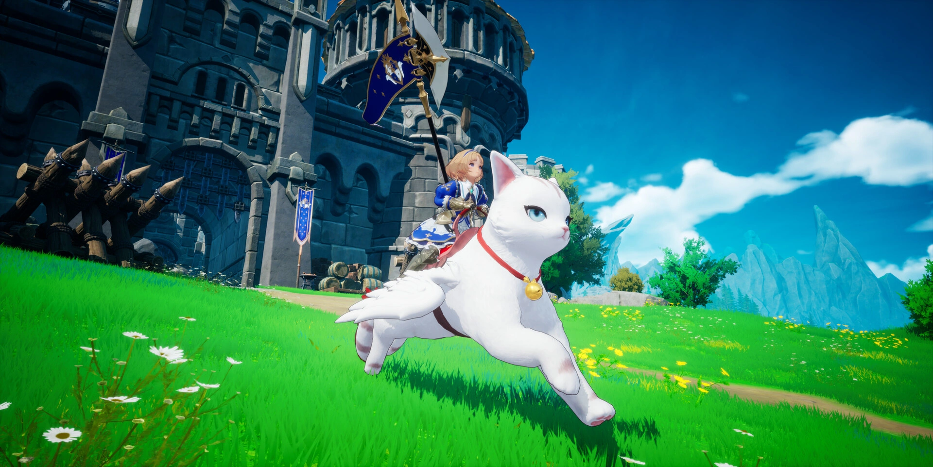 The vibrant anime-style open world (Image source: Steam)