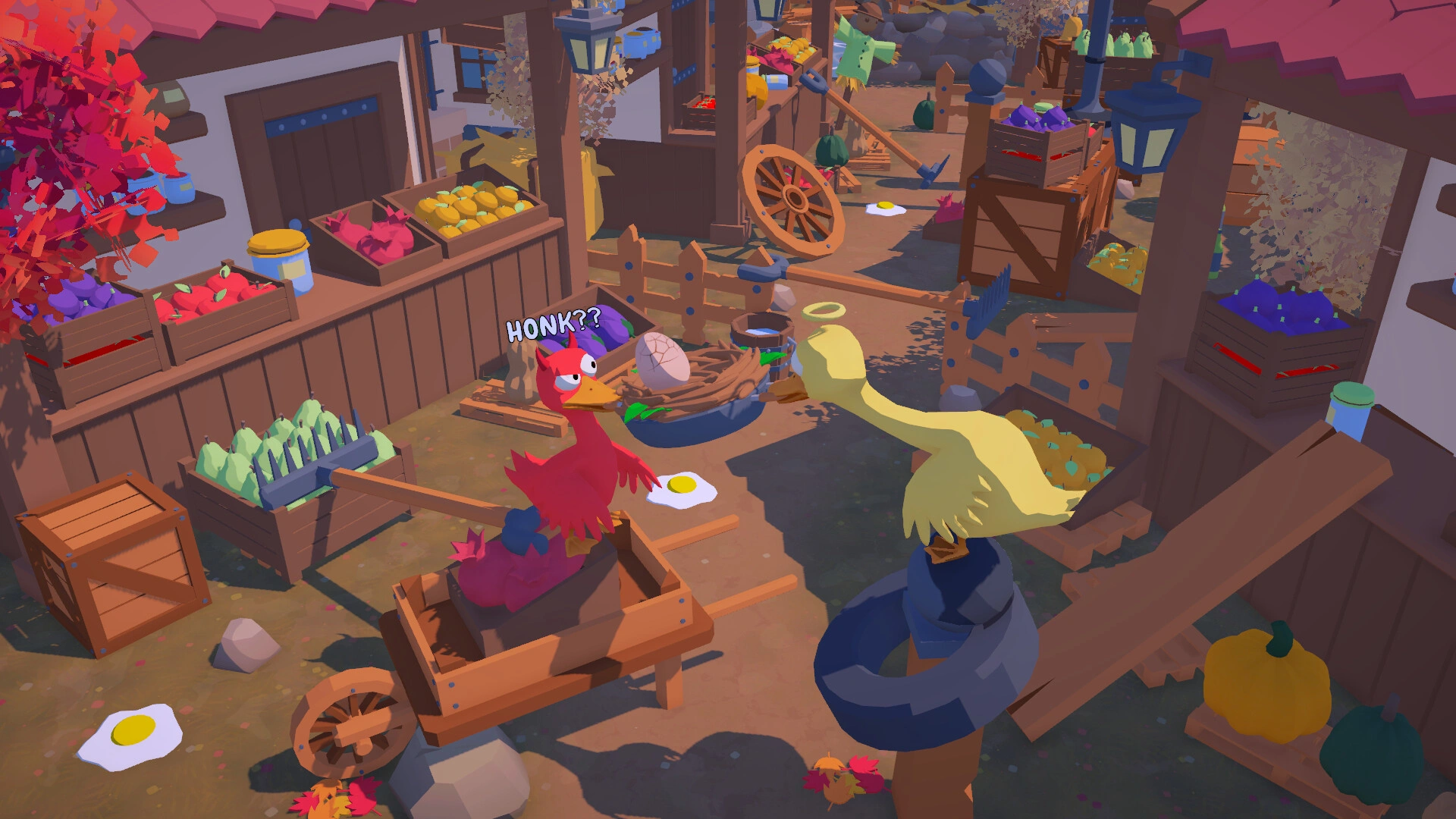 Poor teamwork can lead to the egg falling and breaking. (Image source: Steam)
