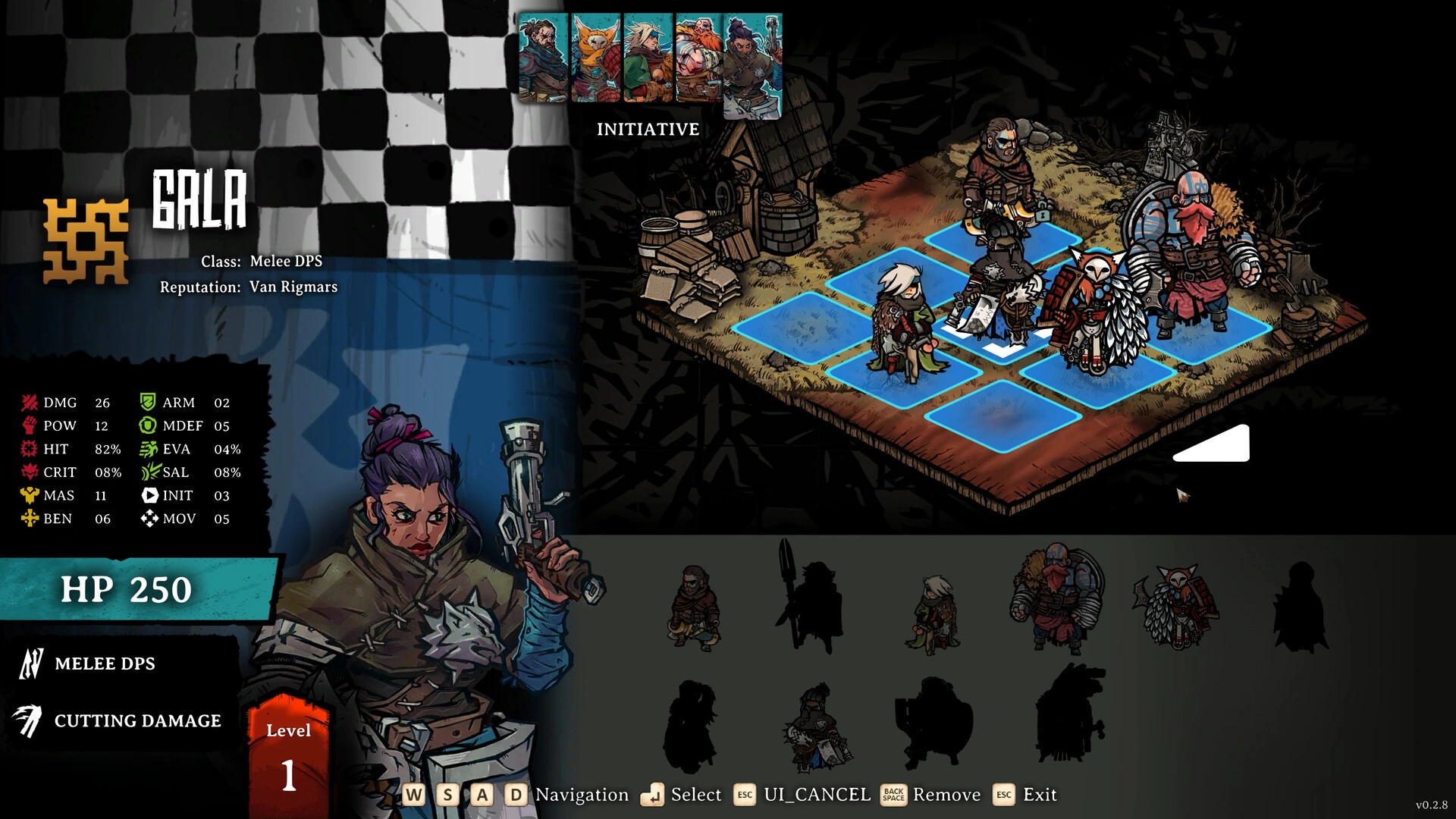 Selecting heroes for your battle party (Image source: Steam)