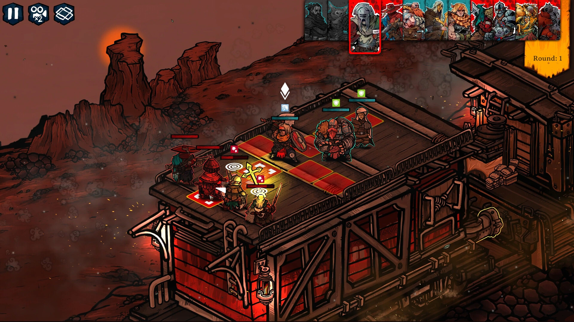 Turn-based combat on grid-based battlefields (Image source: Steam)