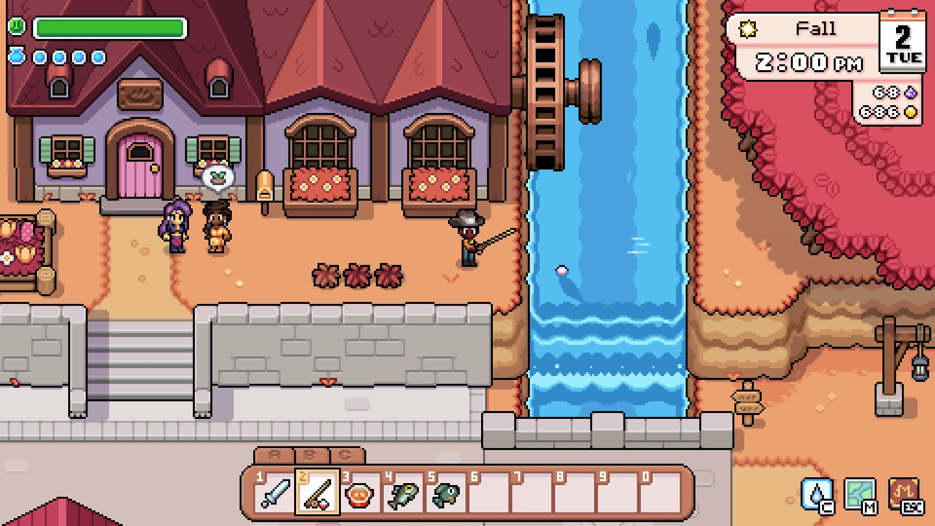 Start a new life and help rebuild the town. (Image source: Steam)