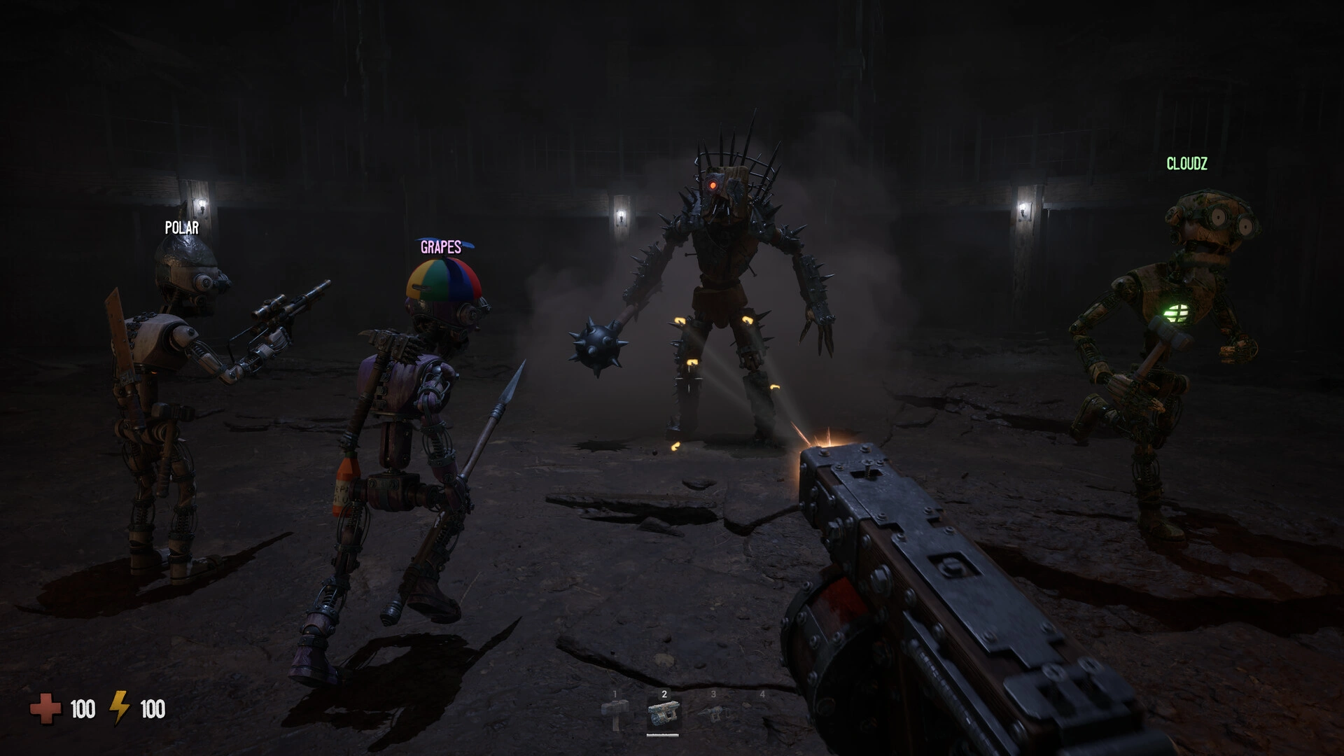 The group fights together (Image source: Steam)