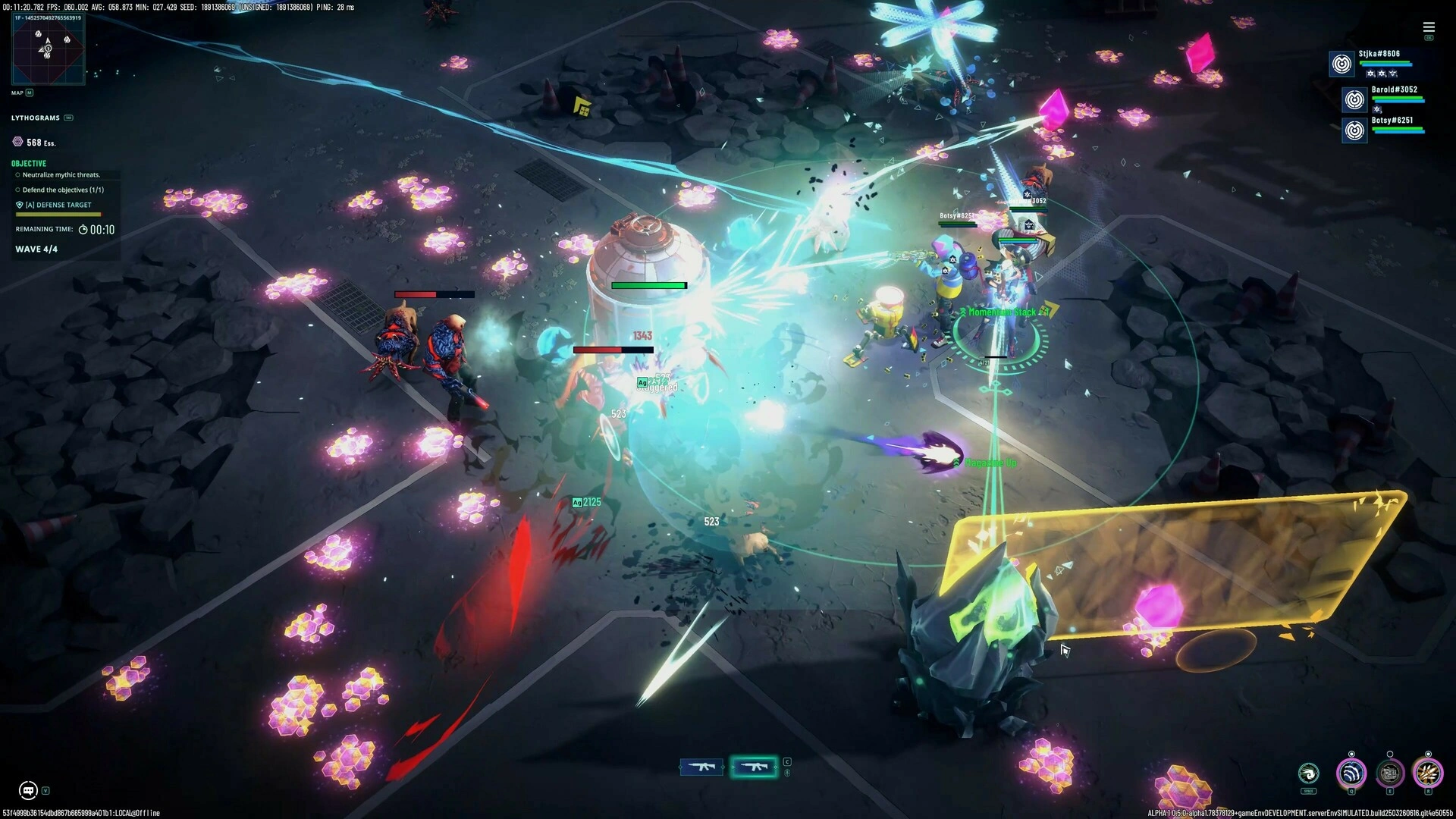 Fighting waves of monsters and gathering resources. (Image source: Steam)