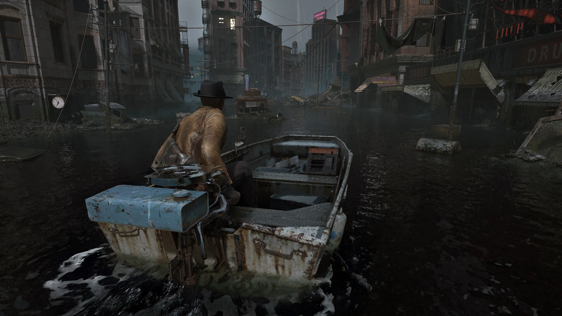 Streets flooded with seawater (Image source: Steam)