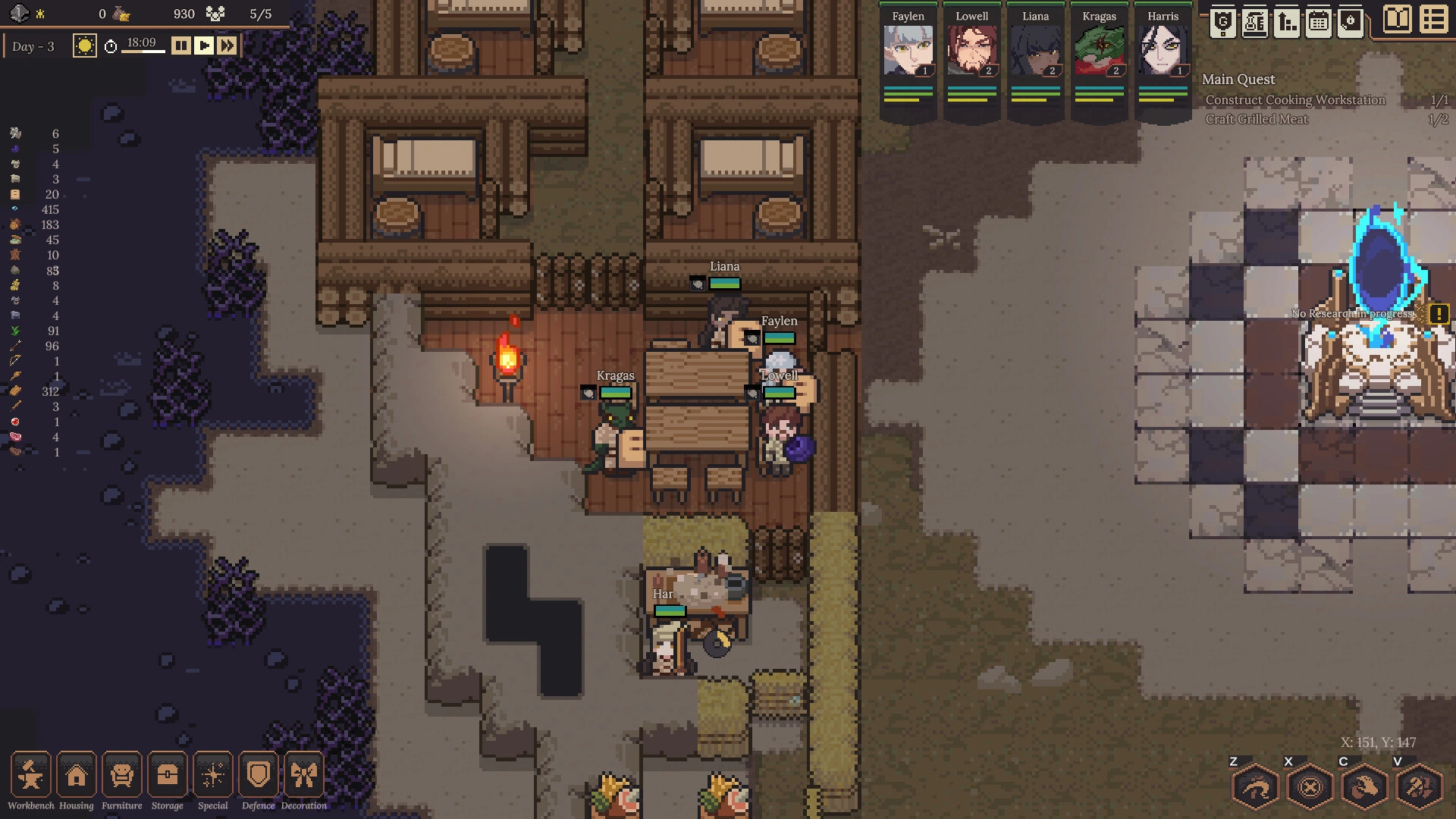 Building and managing the settlement (Image source: Steam)