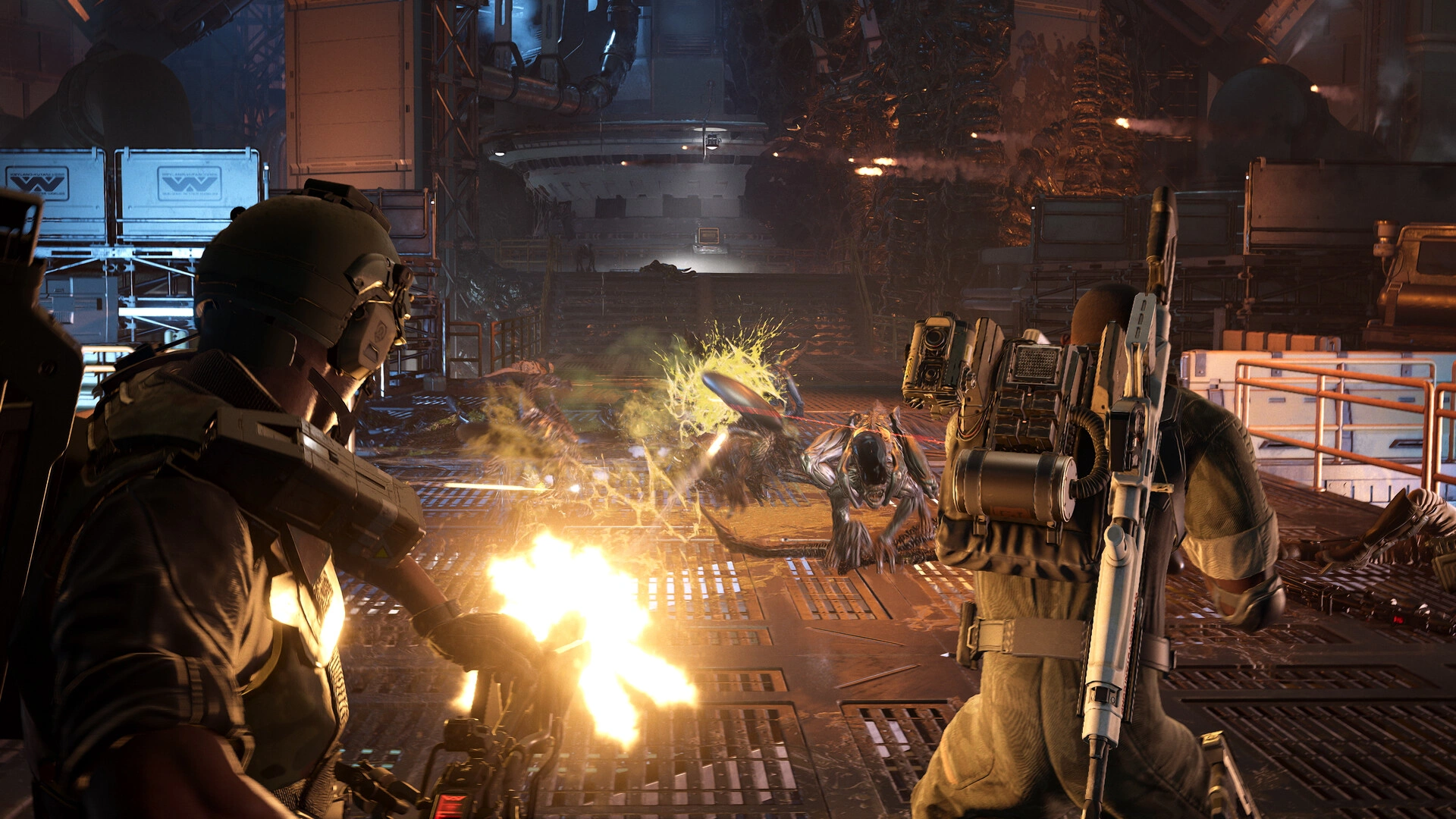 Fighting alongside a four-player squad (Image source: Steam)