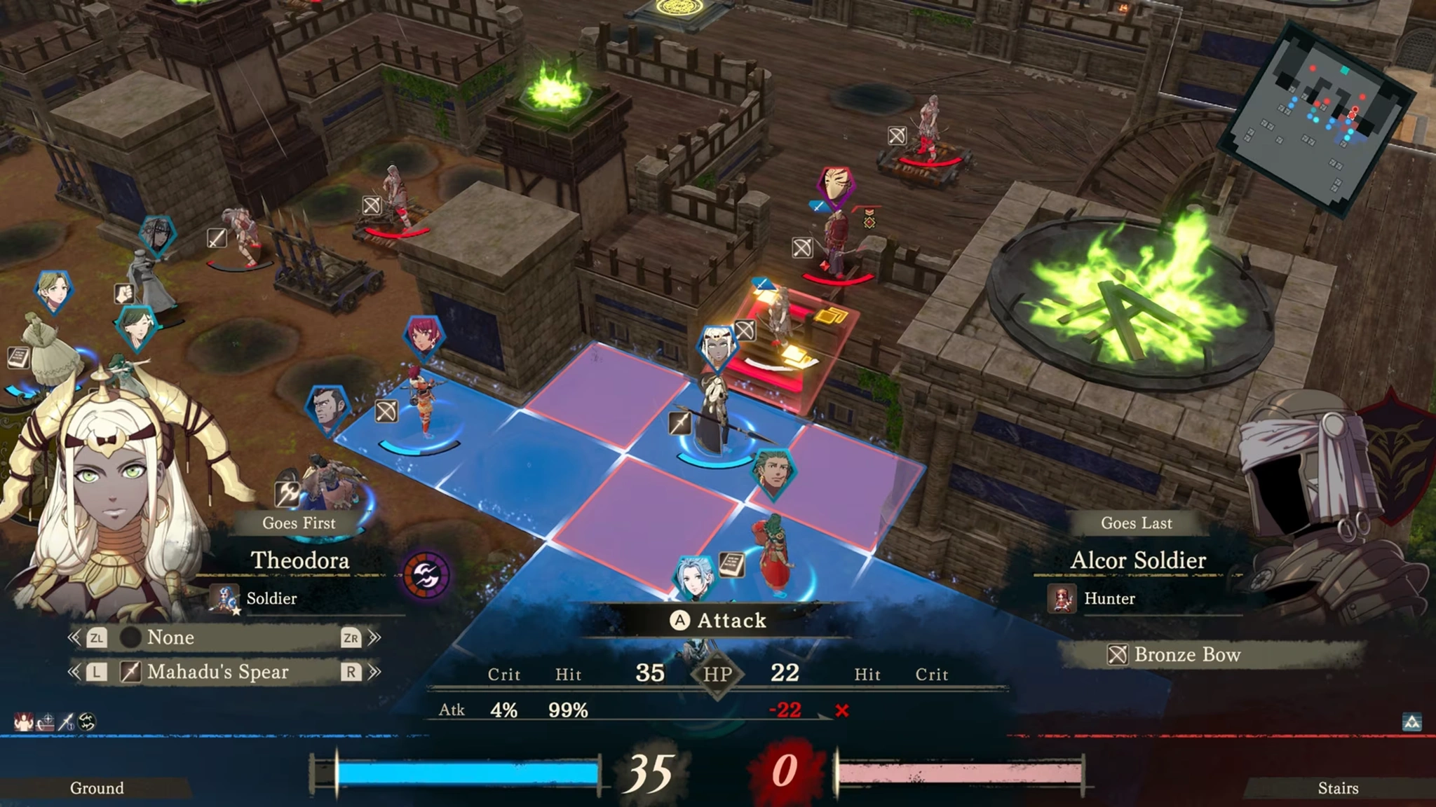 Turn-based battles on grid-based maps (Image source: Nintendo)