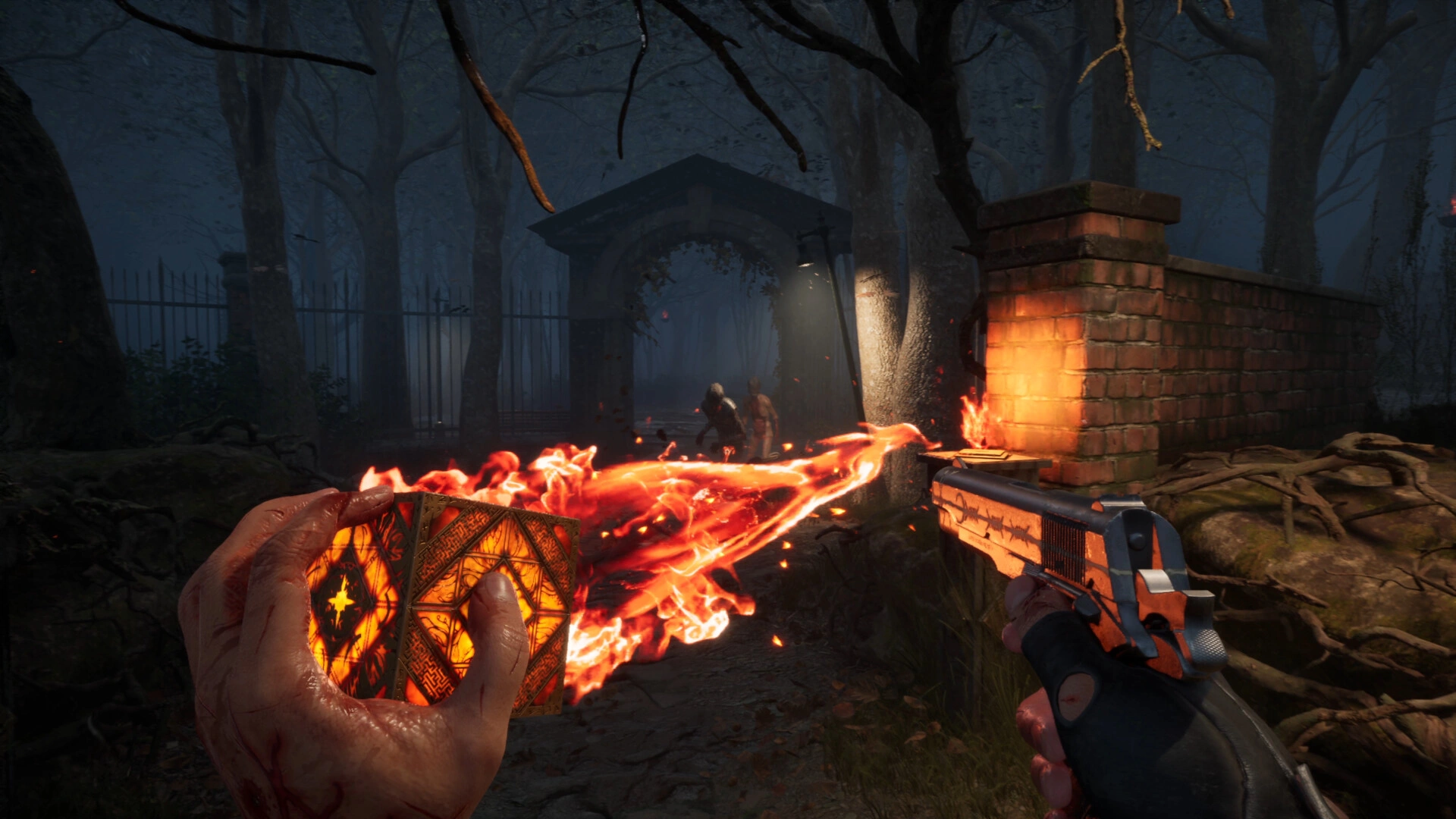 Combining supernatural powers and modern weapons (Image source: Steam)