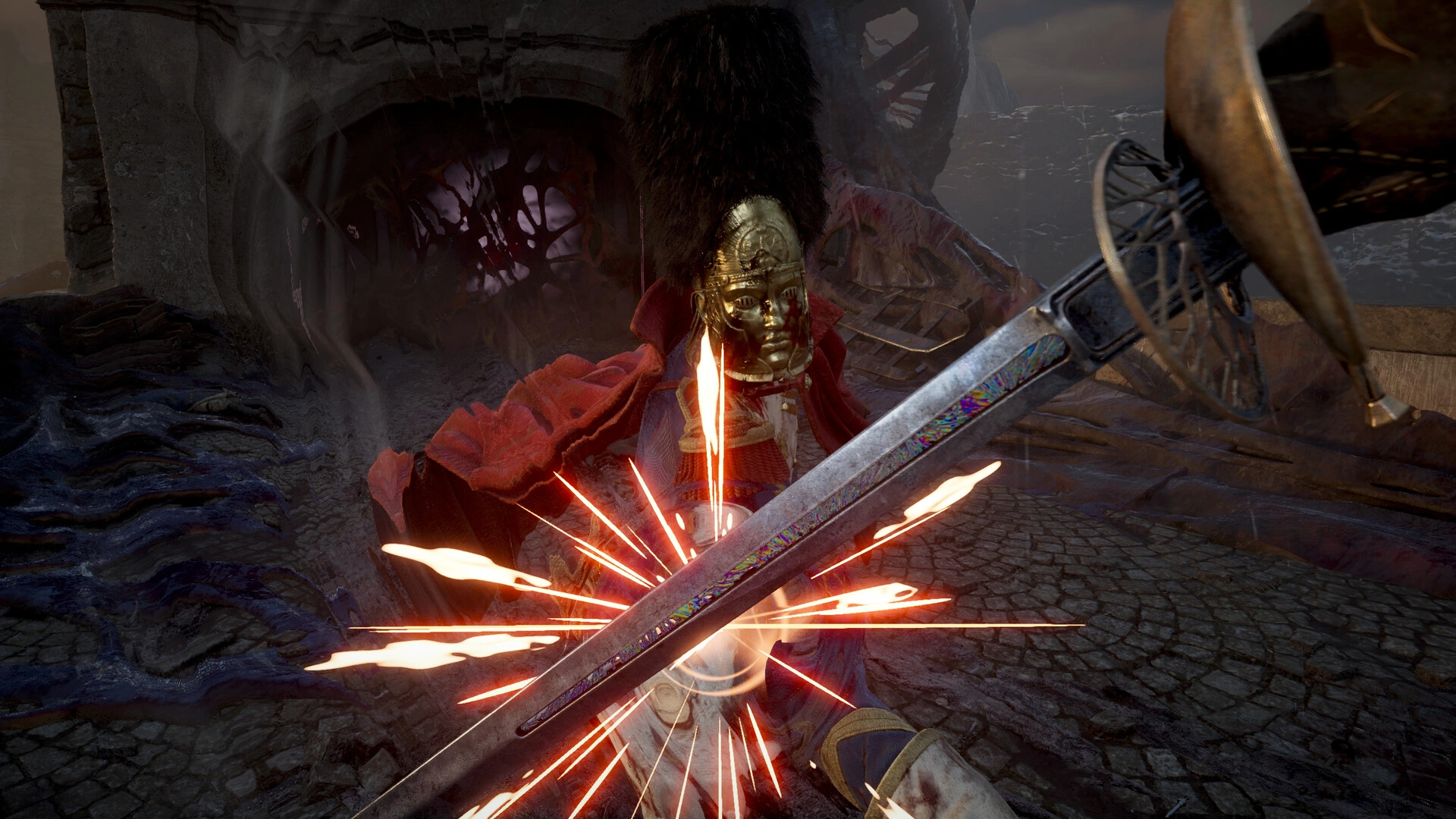 Combat emphasizes well-timed parries (Image source: Steam)